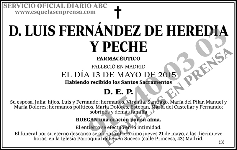 Luis Fernández de Heredia y Peche